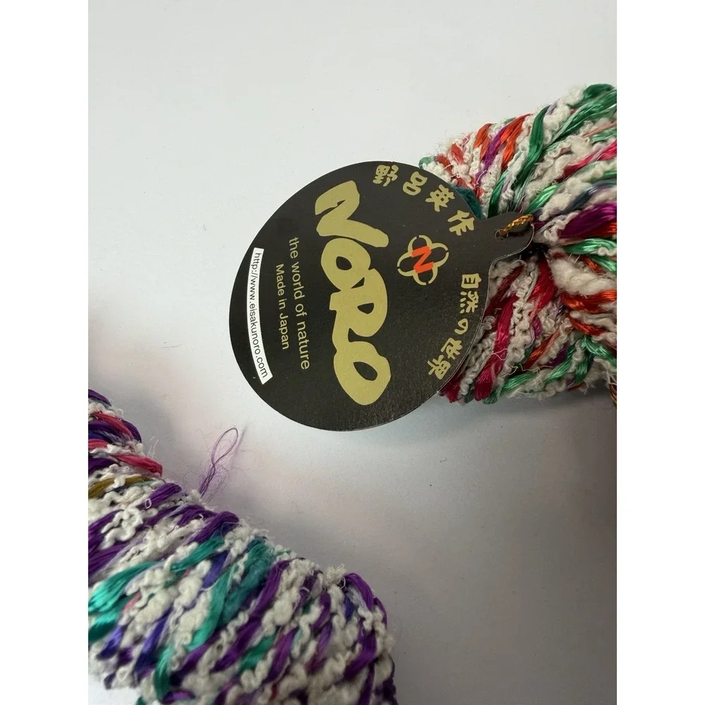 NORO Airisu Rayon & Silk Blend Novelty Yarn Lot Of 2
